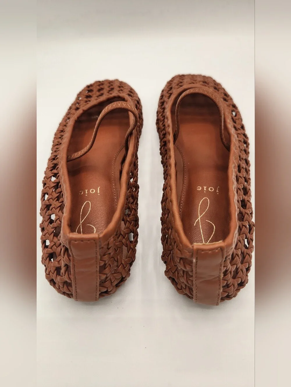 Joie Mary Jane Weavy Brown Flats Size 7.5 - Picture 2 of 8